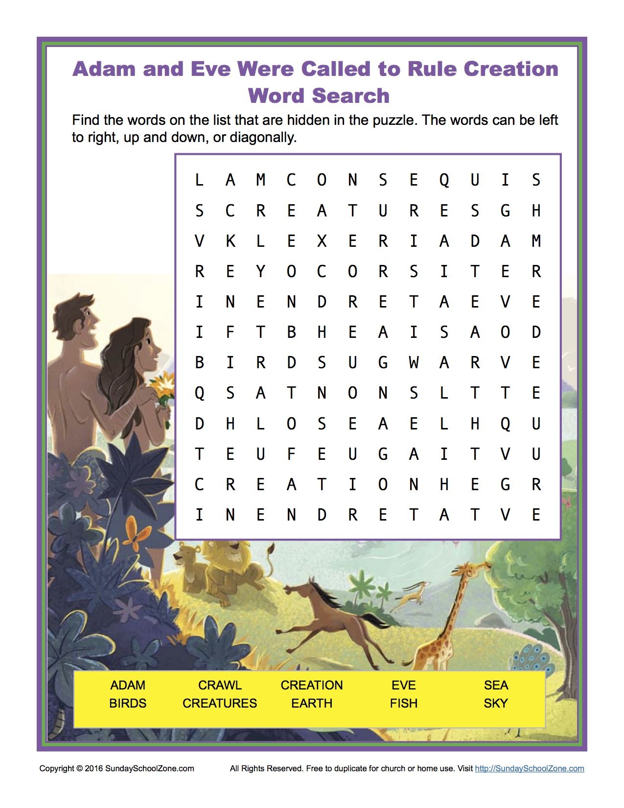 10 Adam And Eve Were Called To Rule Creation Bible Activities Ideas Bible Activities Adam And Eve Creation Bible