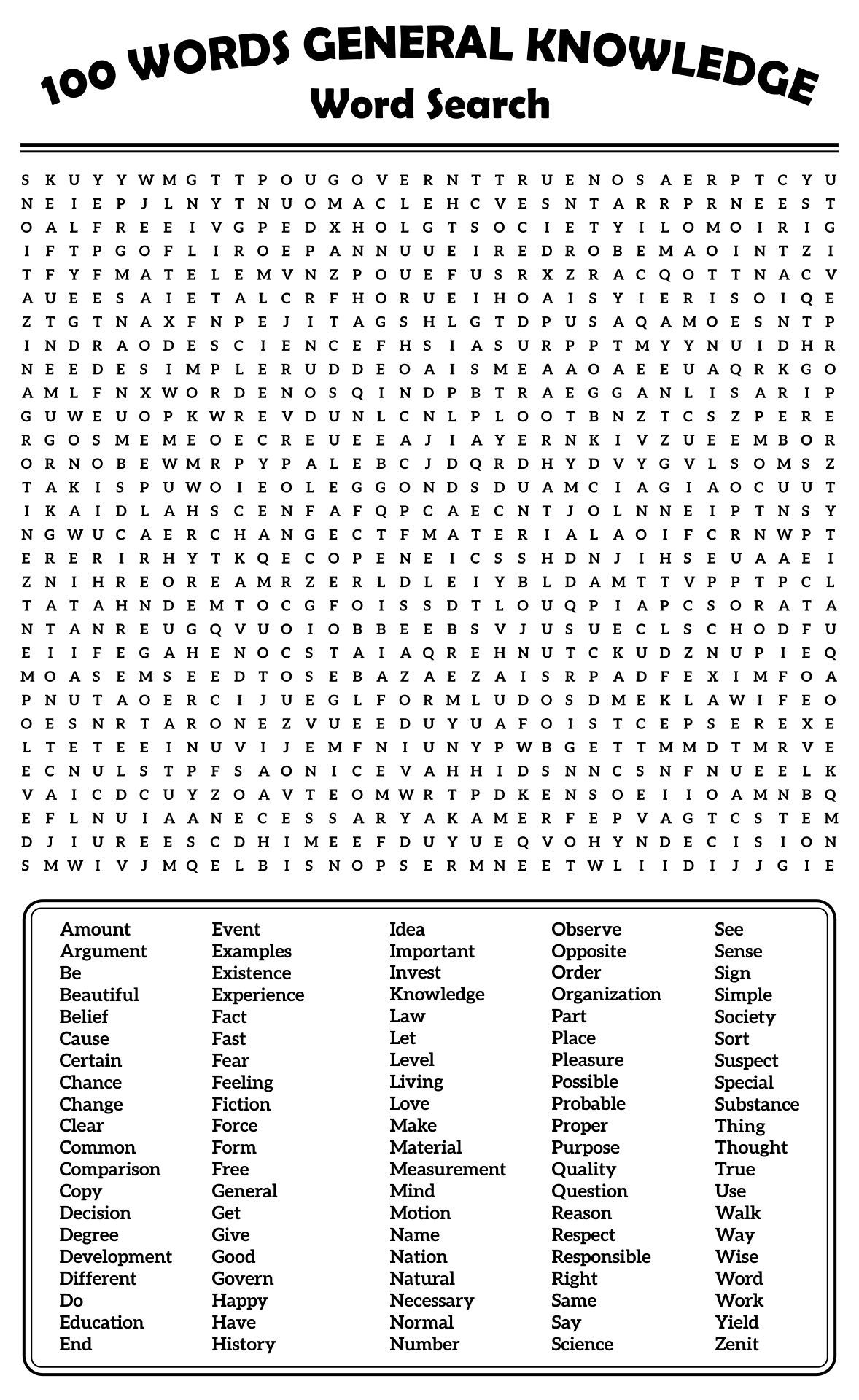 100 Word Word Searches 20 Free PDF Printables Printablee Worksheets Library