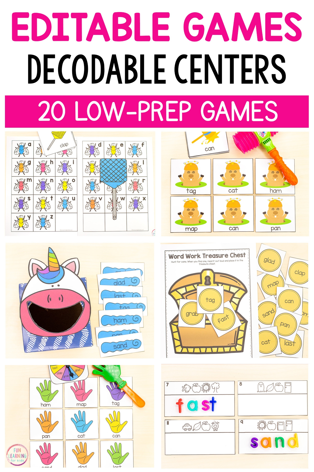 20 editable sight word games to make learning fun