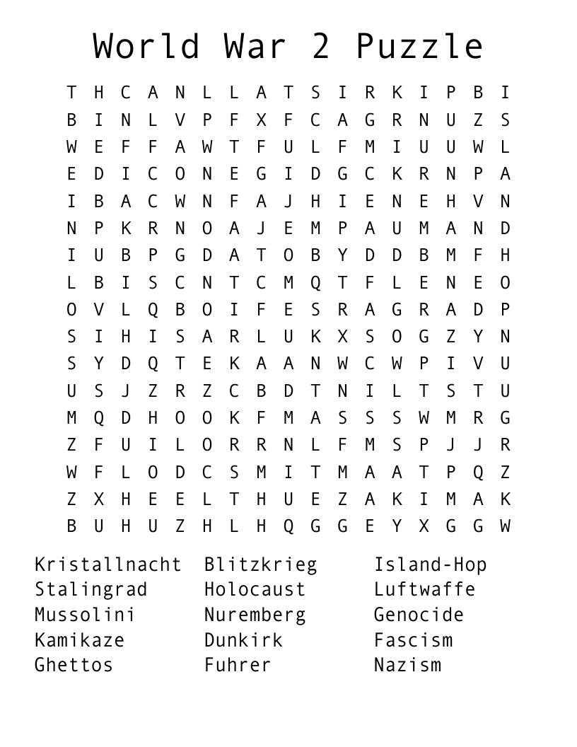 24 TTT Word Search WordMint