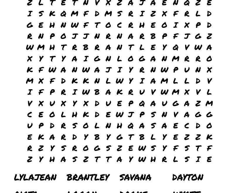 2nd Grade Word Search WordMint