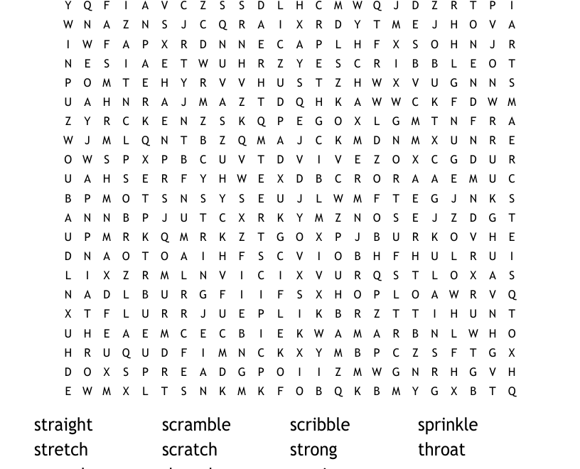 3 Letter Consonant Blends Word Search WordMint