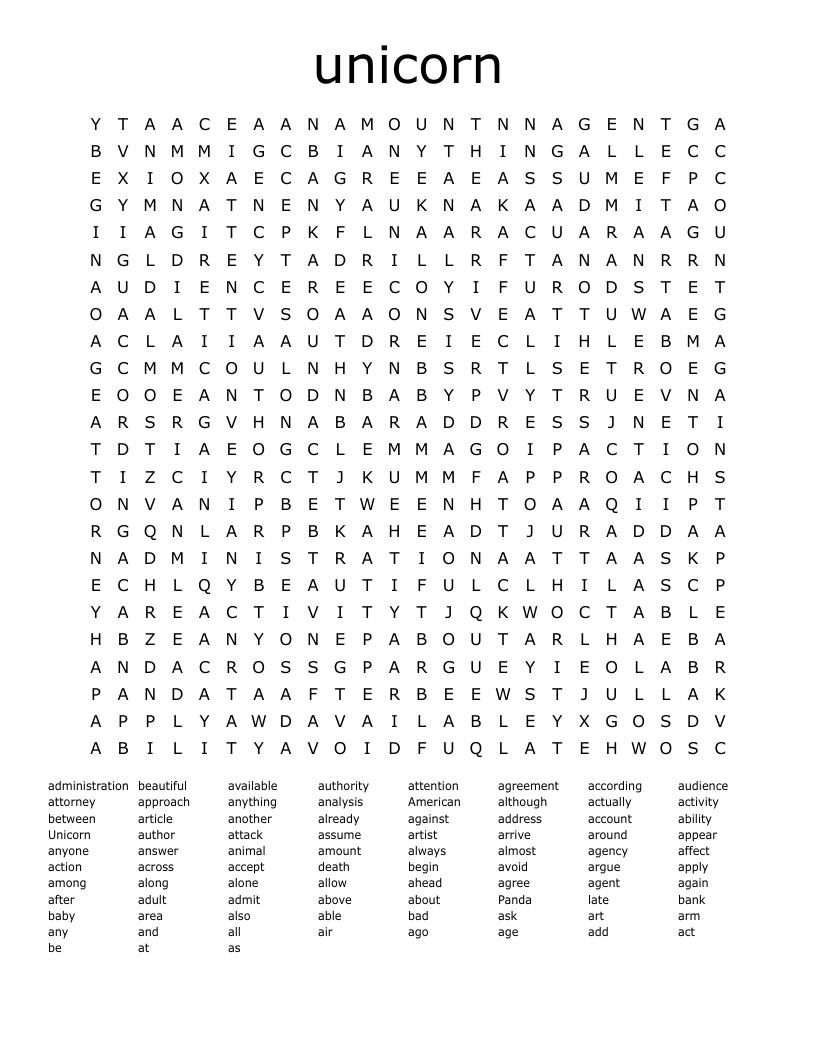 3rd And 4th Grade Word Search WordMint