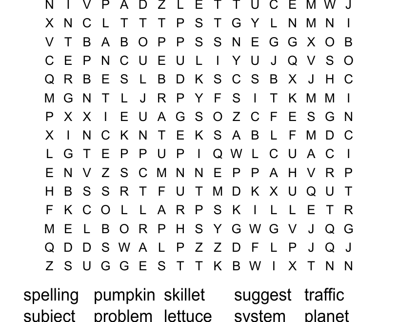 3rd Grade Spelling Word Search WordMint