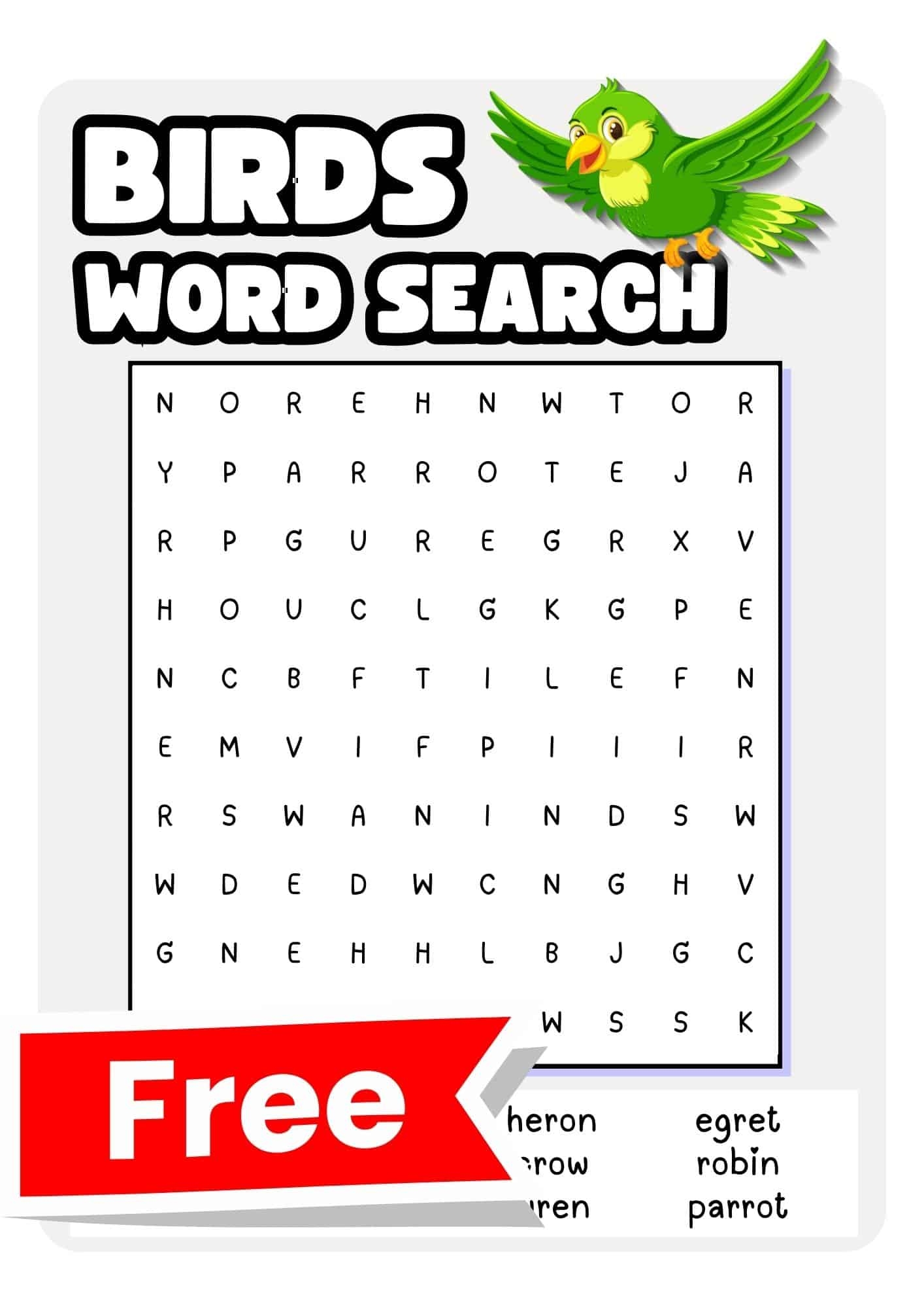 48 Free Animals Word Search Puzzles Teach Prints