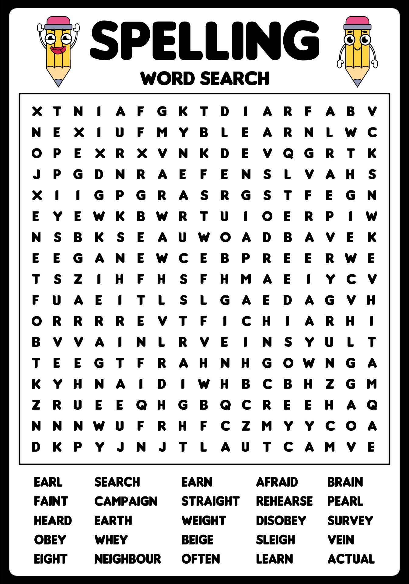 4th Grade Word Search 10 Free PDF Printables Printablee
