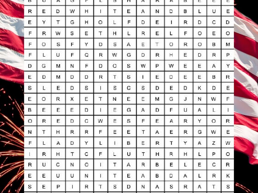 4th Of July Word Search Puzzle Free Word Search Printable