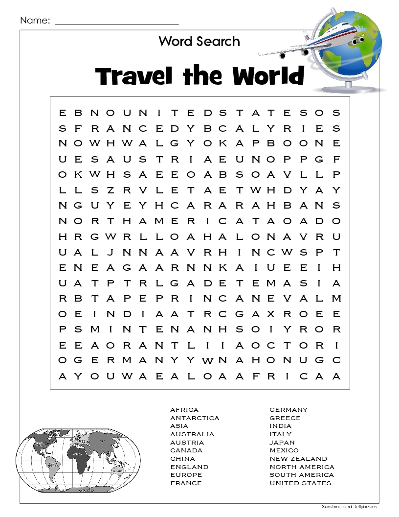 55 Word Search Puzzle BUNDLE Science Holidays Geography More Grades 3 5 Made By Teachers