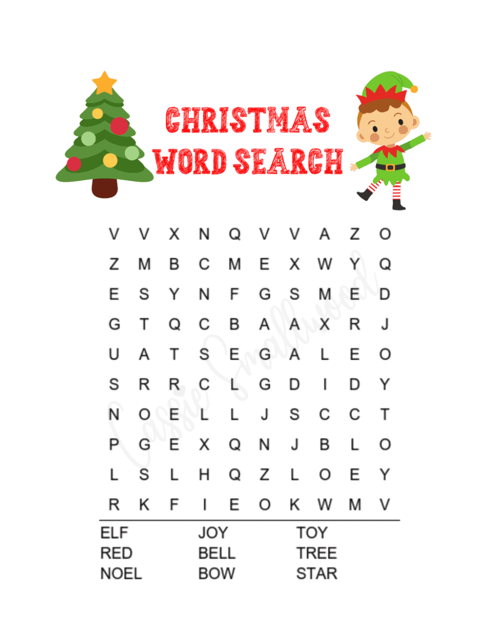 6 Fun Christmas Word Search Free Printables