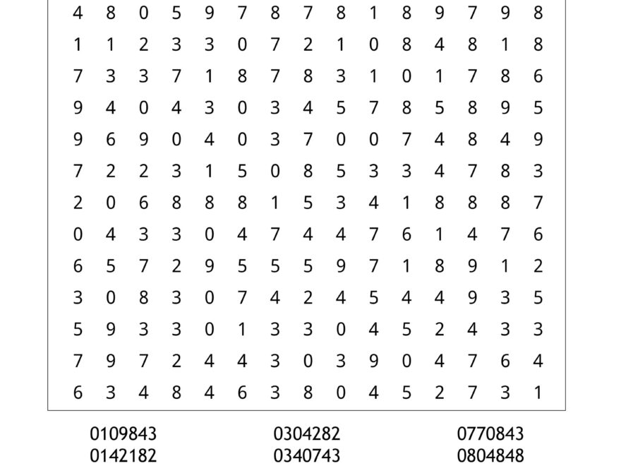 60 Brand New Printable NUMBER SEARCH PUZZLES Etsy