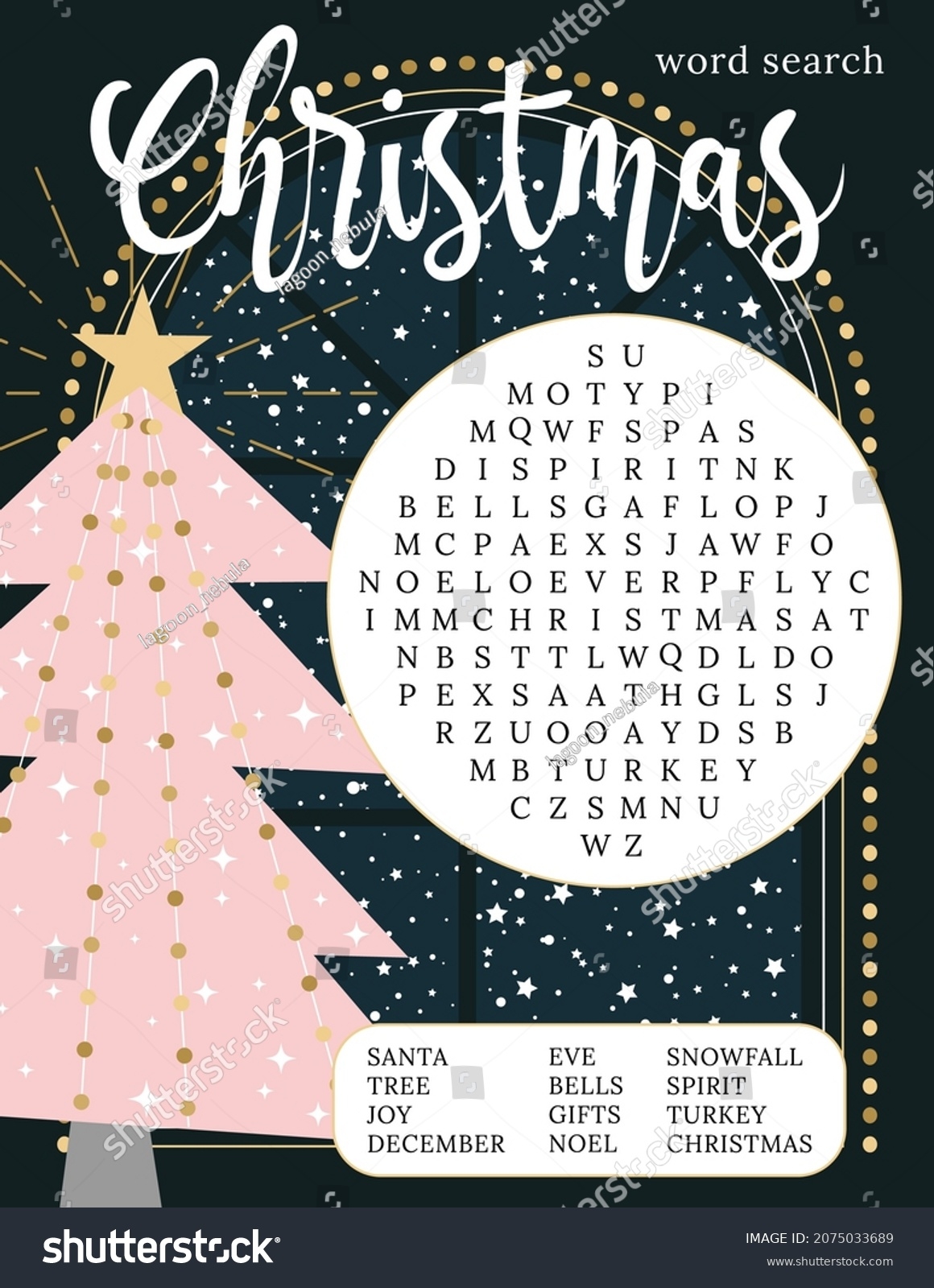 69 Christmas Word Search Printable Adults Royalty Free Images Stock Photos Pictures Shutterstock