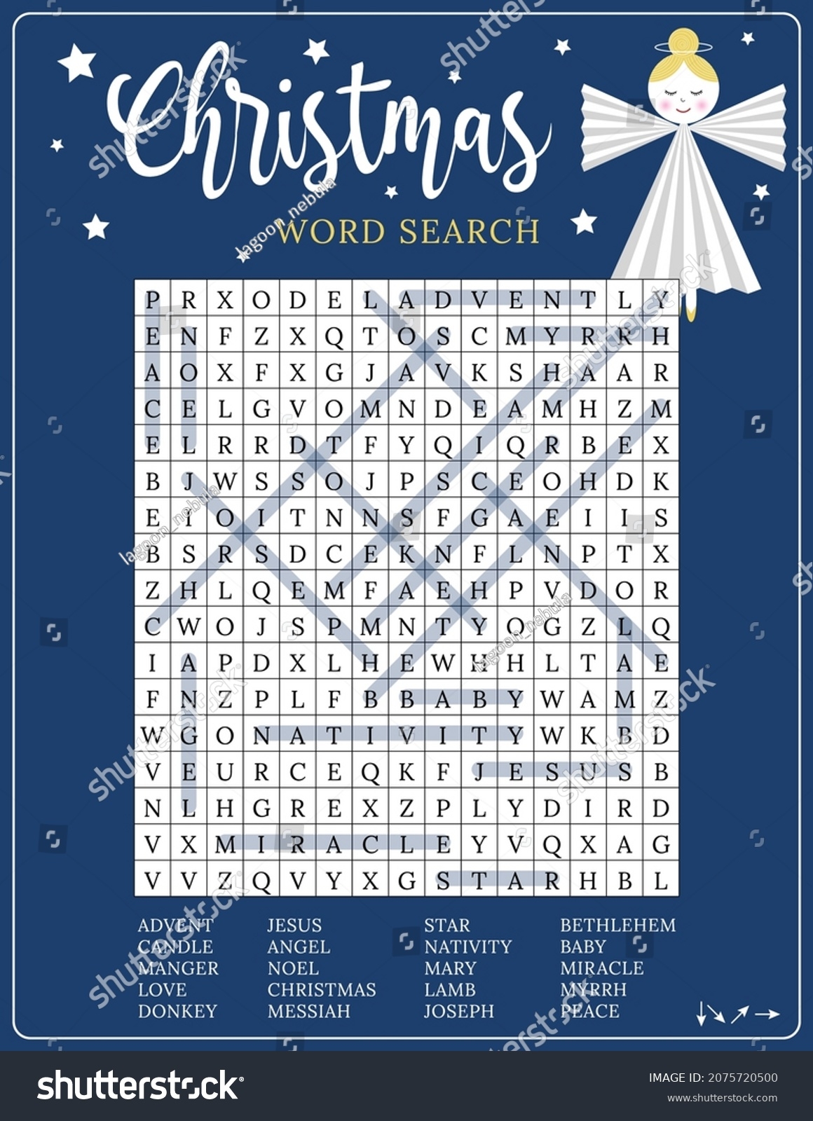 69 Christmas Word Search Printable Adults Royalty Free Images Stock Photos Pictures Shutterstock