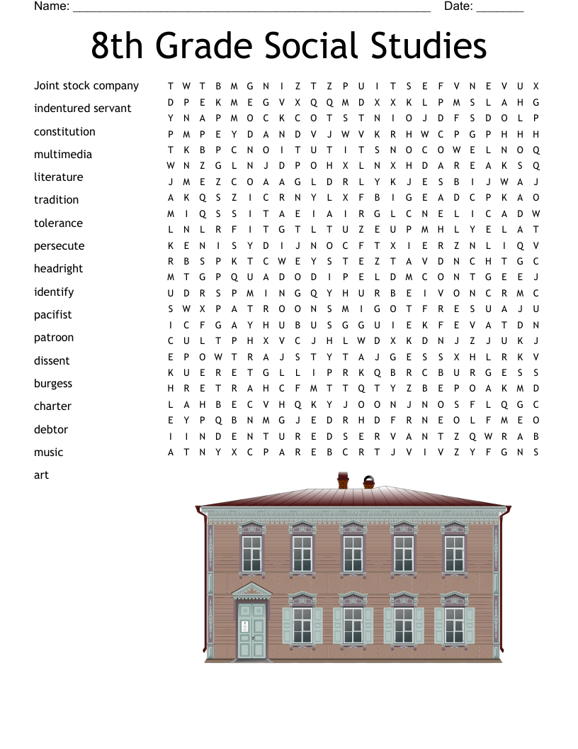 6th Grade Social Studies Word Search WordMint