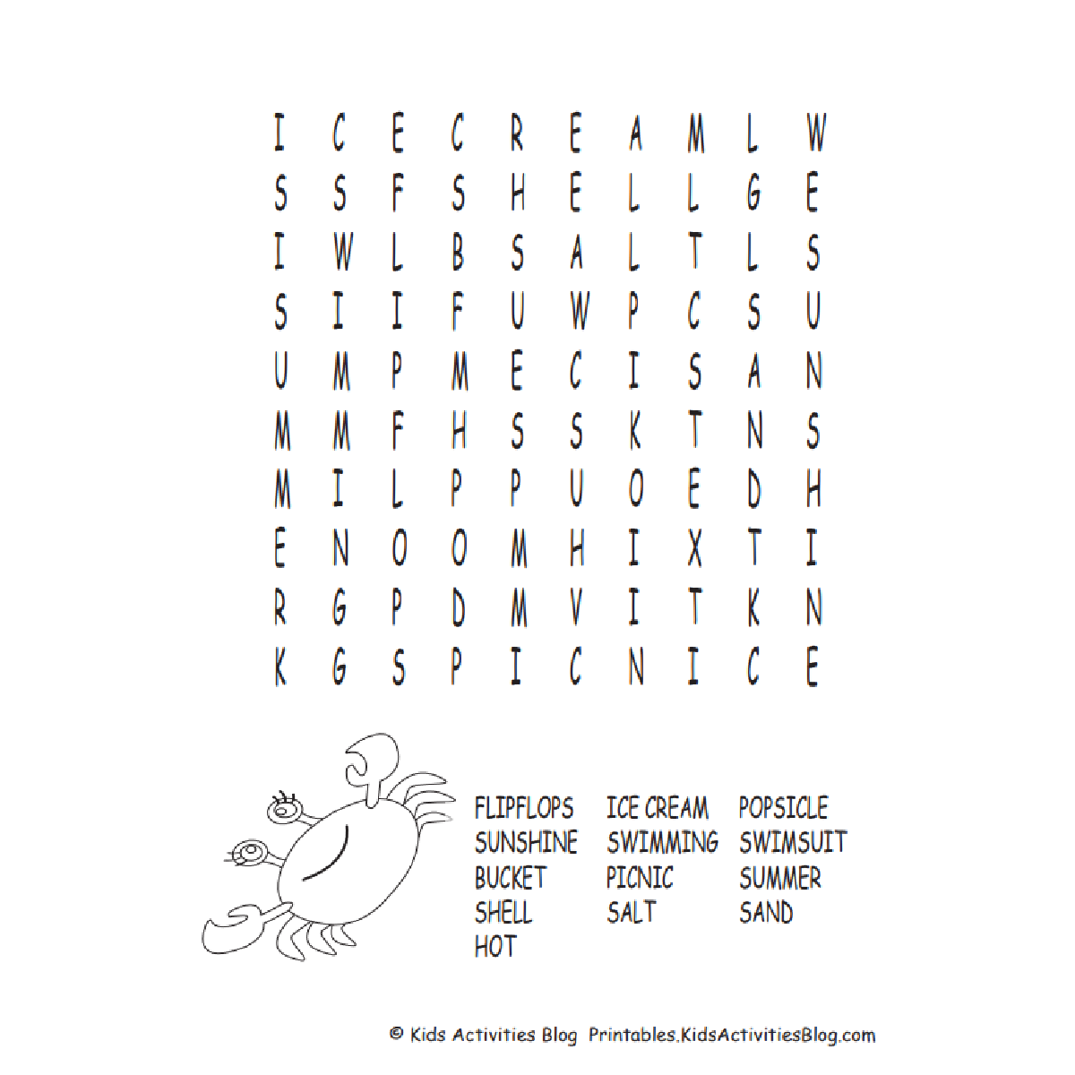 8 Fun Free Printable Beach Word Search Puzzles For Kids Kids Activities Blog