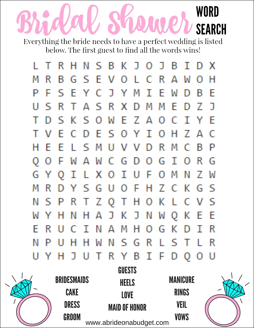 Free Printable Word Searches And Games