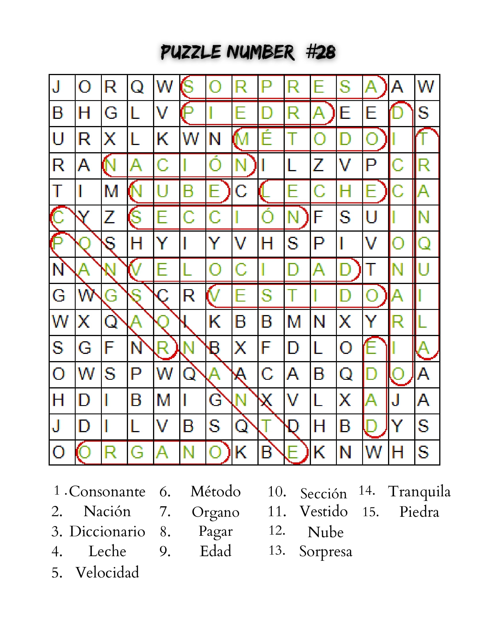 A Buscar Spanish Word Search Keep Your Mind Sharp And Have Fun Made By Teachers