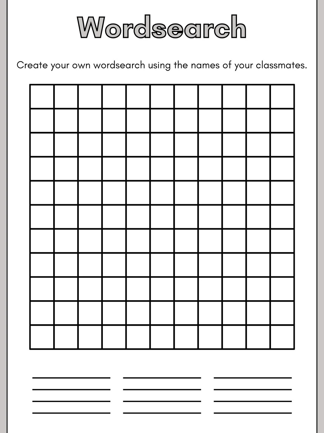 A Word Search Suggestion By David Deubelbeiss