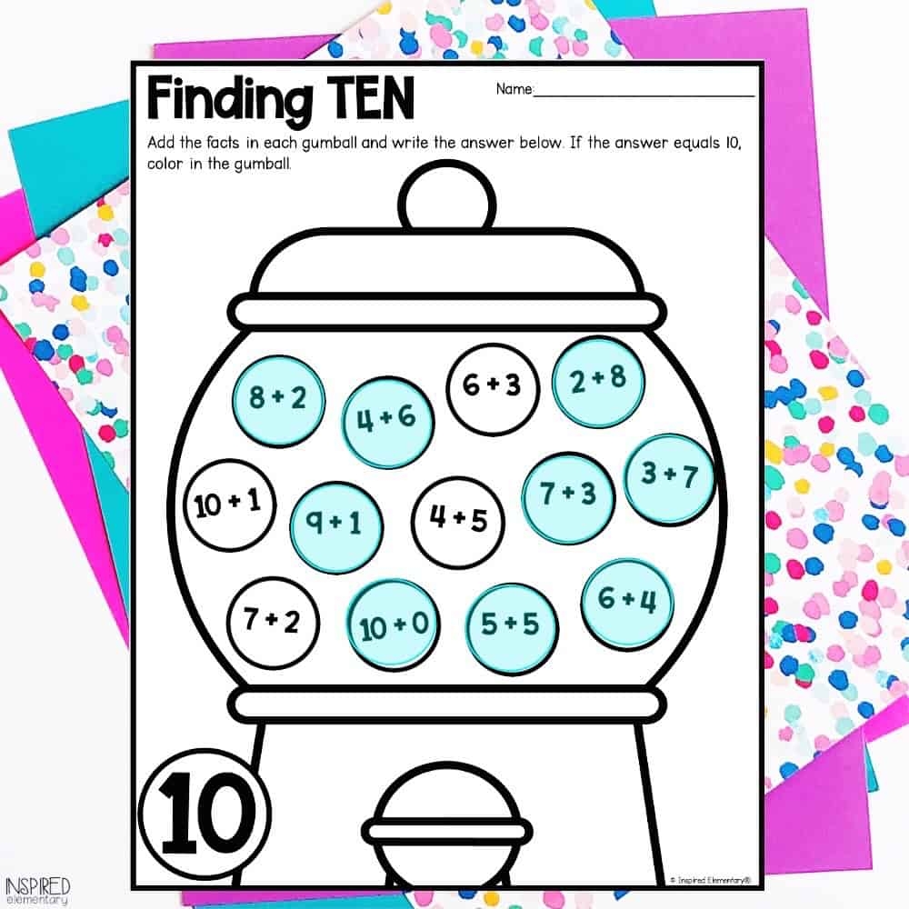 Addition Games For Math Fact Fluency Inspired Elementary