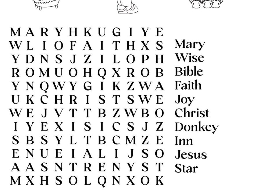 Advent Word Finder Beeloo Printable Crafts And Activities For Kids