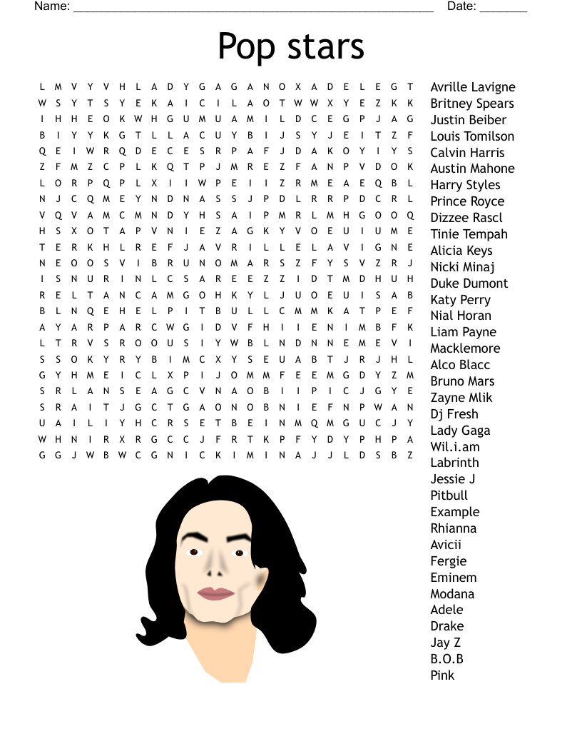 Alicia Keys Word Search WordMint