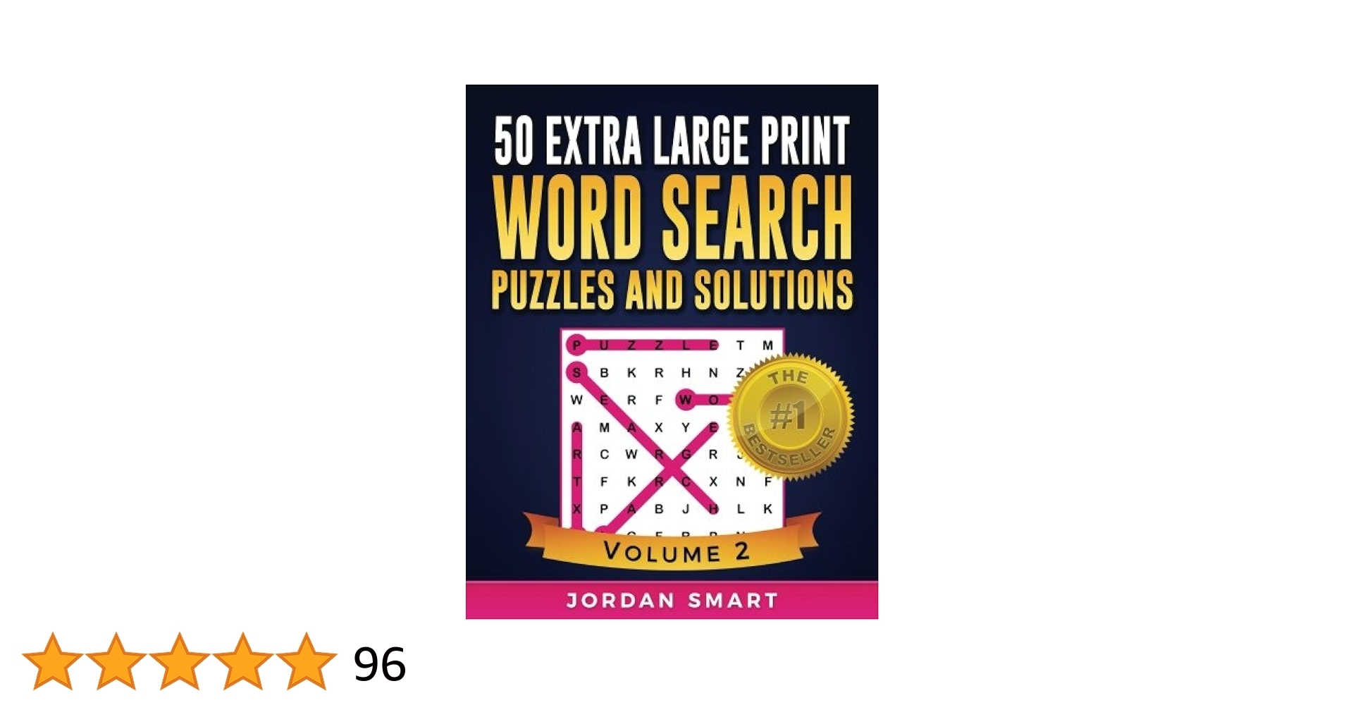 Amazon 50 Extra Large Print Word Search Puzzles And Solutions The Best Easy to Read Circle a Word Puzzles With Fun Themes Big Font Find A Word For Adults And Seniors 9781542306607 Smart Jordan Books