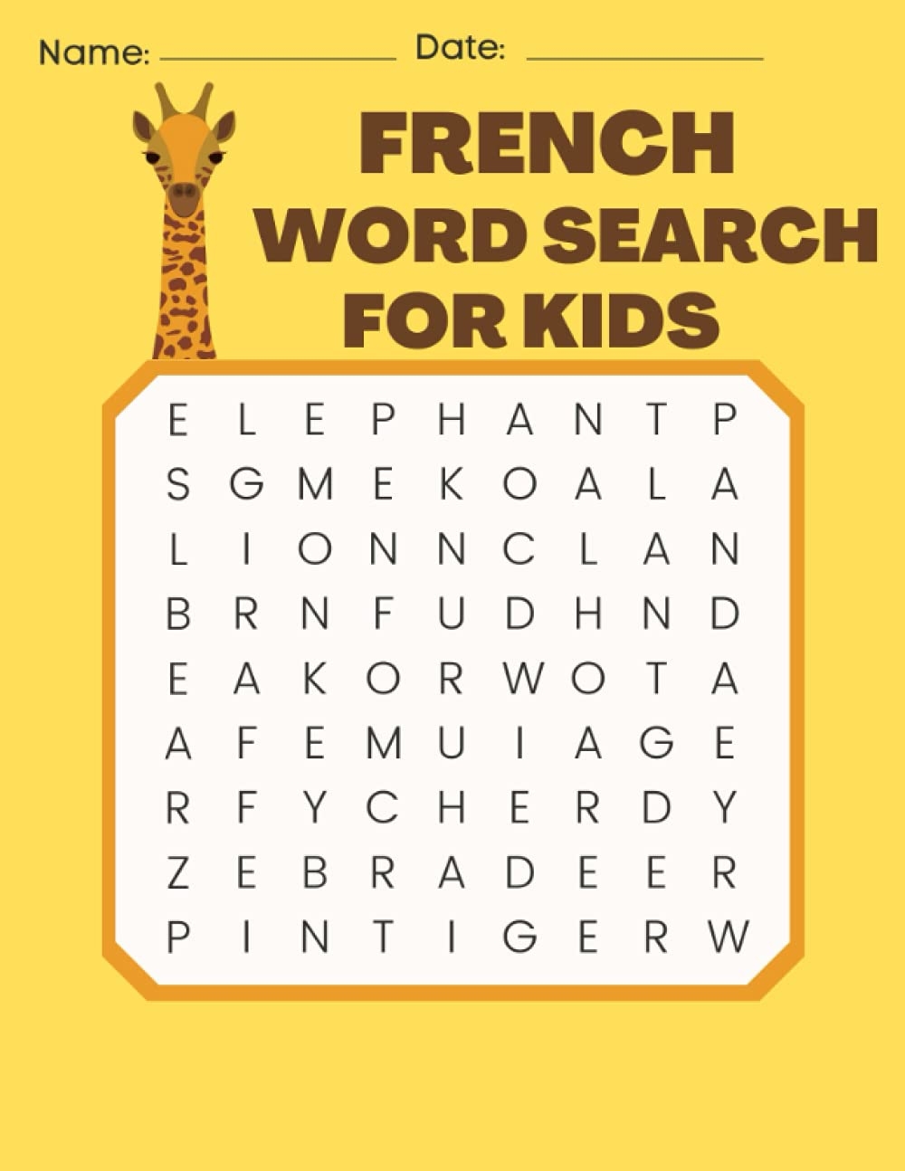 Amazon FRENCH WORD SEARCH FOR KIDS Large Print French Word Search For Kids 3 Levels Easy Medium Difficult Mazes And Solutions French Edition 9798538542956 Albertin Prof Christof Books