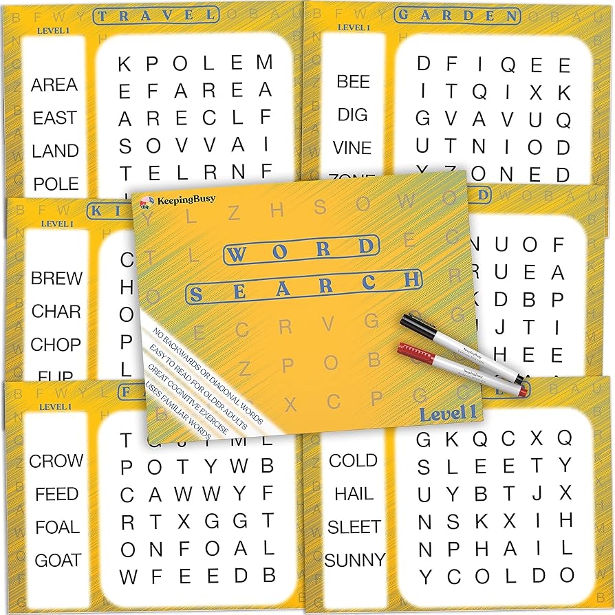 Dementia Word Search Printable