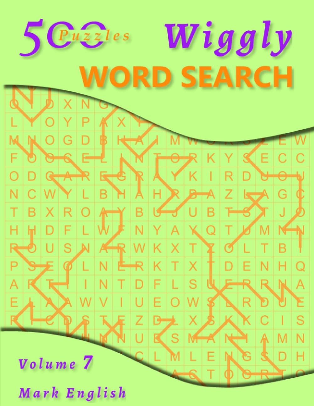 Amazon Wiggly Word Search Volume 7 500 Puzzles 9798466565850 English Mark Books