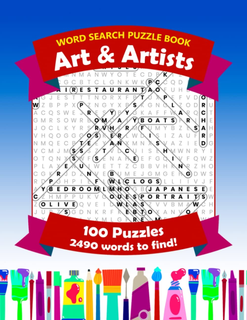 Amazon Word Search Puzzle Book Art And Artists Relaxing Word Finder Puzzles For Adults Seniors Teens Art Lovers 9798449174307 Elderflower Activity Books Books