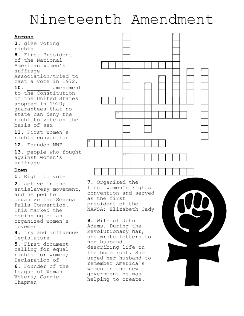 Amendments Worksheet WordMint
