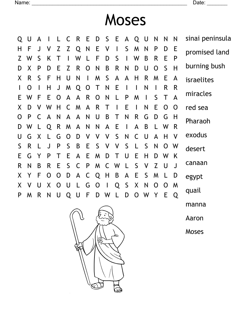 Ancient Israelites Word Search WordMint