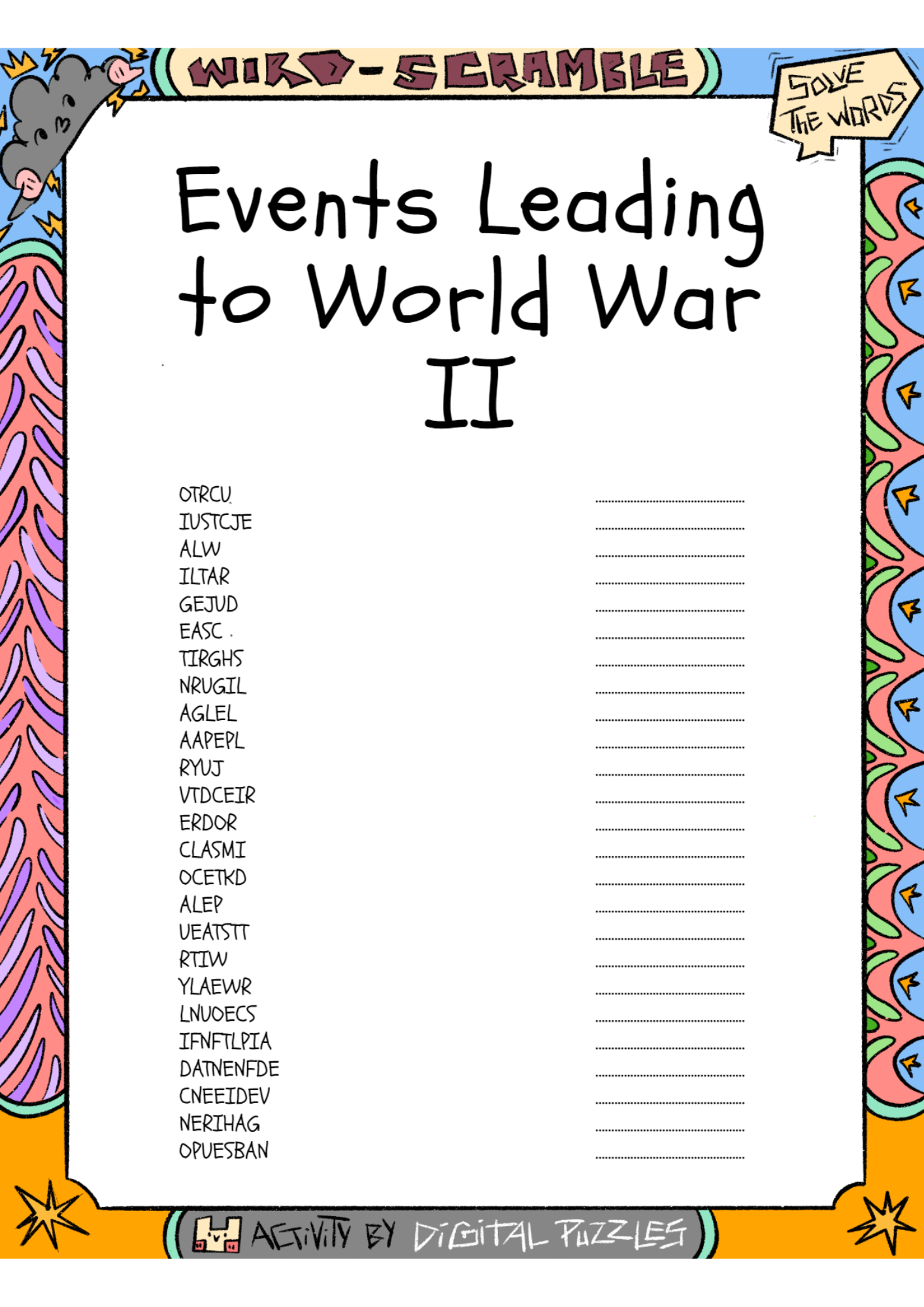 angel food cake day word search puzzle worksheet activity made by teachers