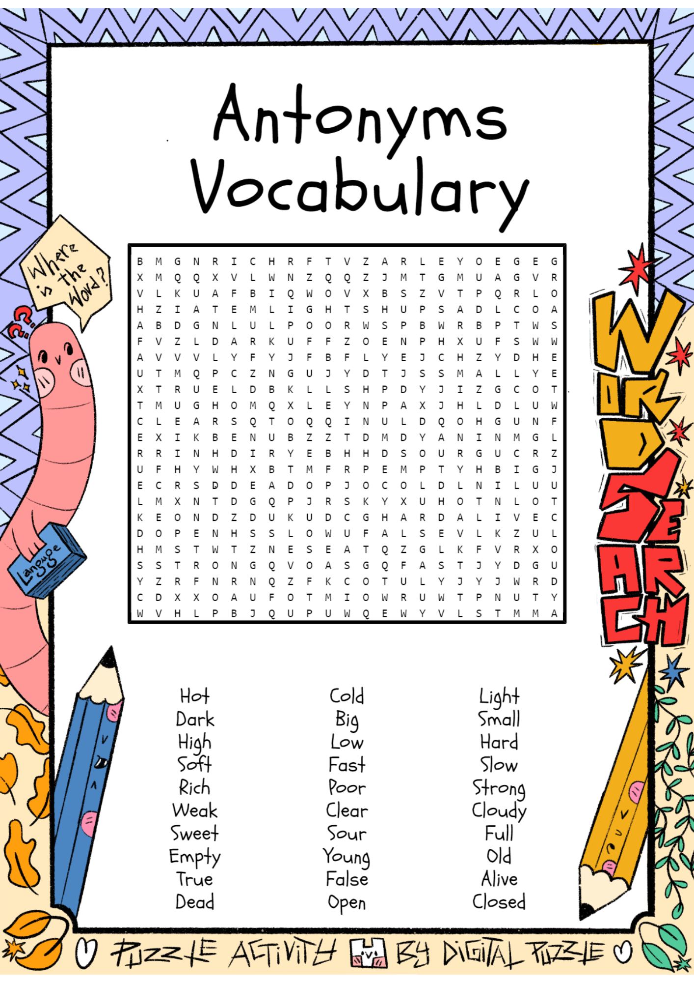 Ben 10 Word Search Printables
