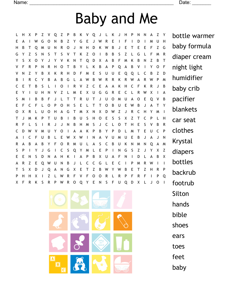 Printable Baby Word Search