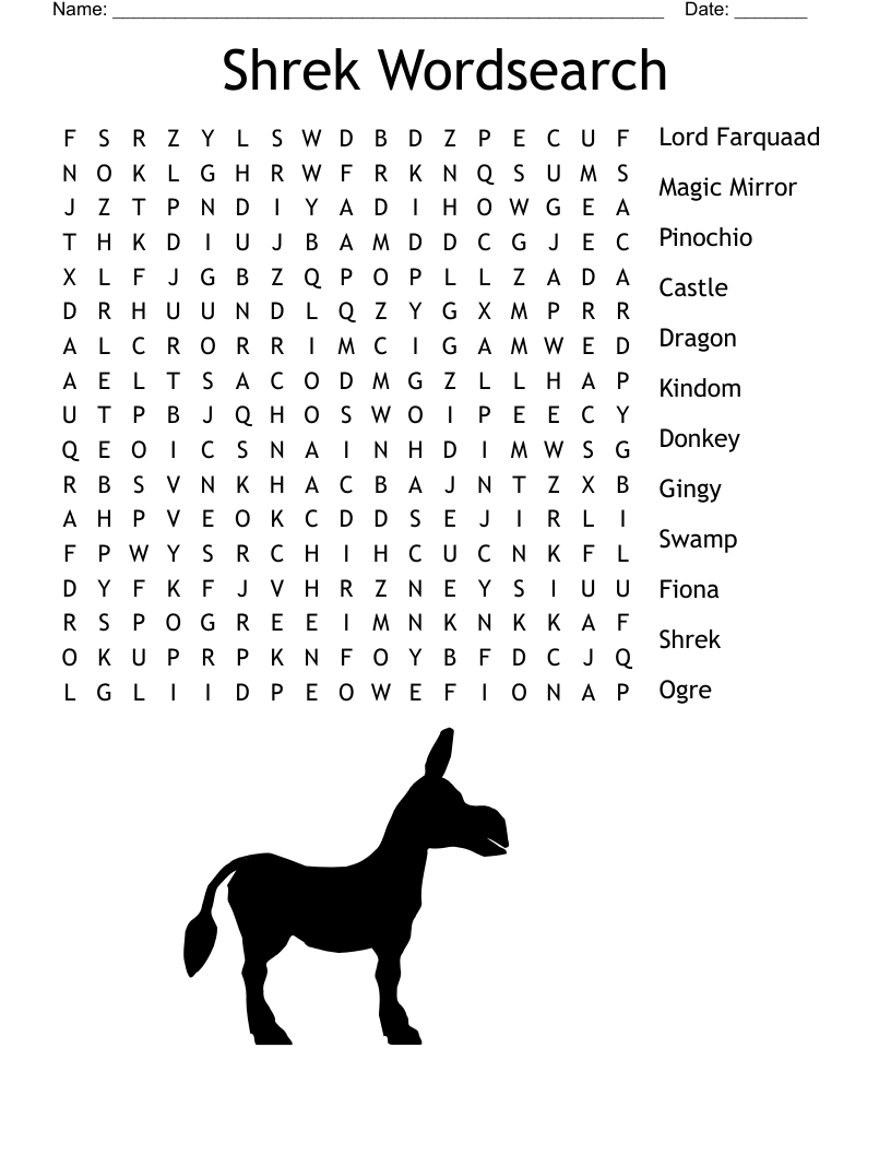 Balaam s Donkey Word Search WordMint
