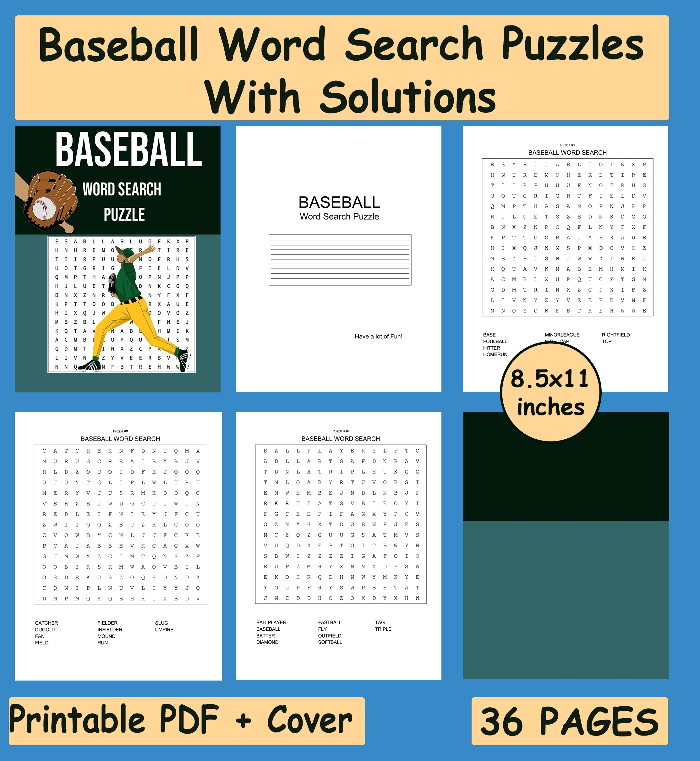 Printable Word Search Puzzles Book