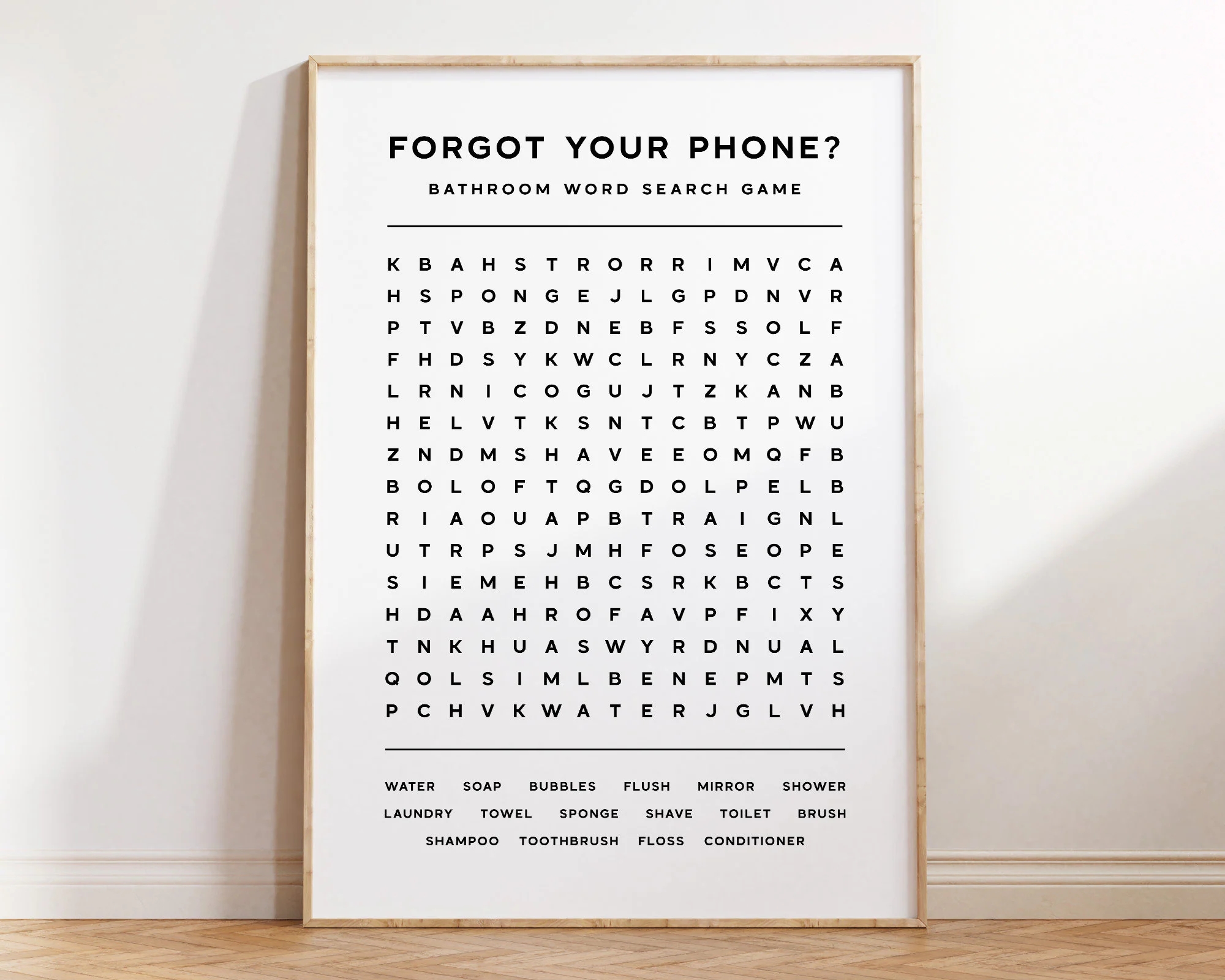 Forgot Your Phone Word Search | Printable