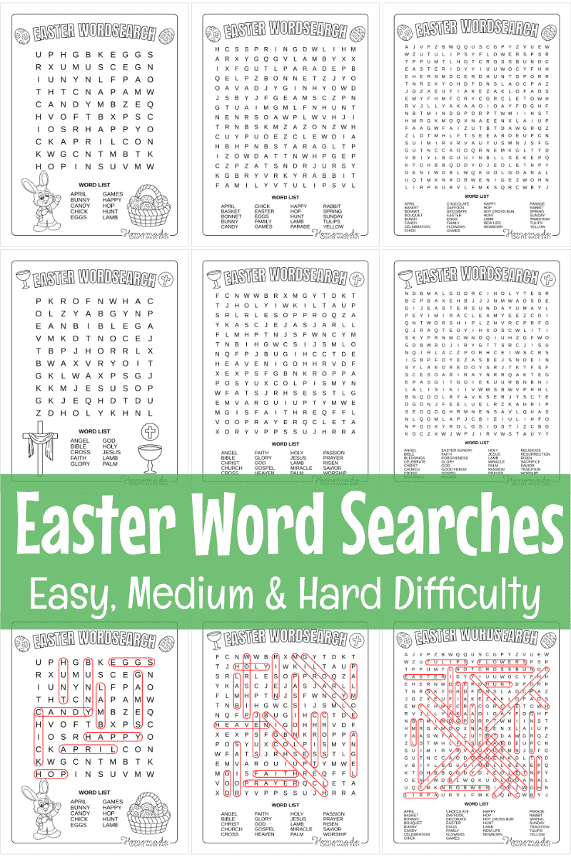 Best Easter Word Search Puzzles For Kids