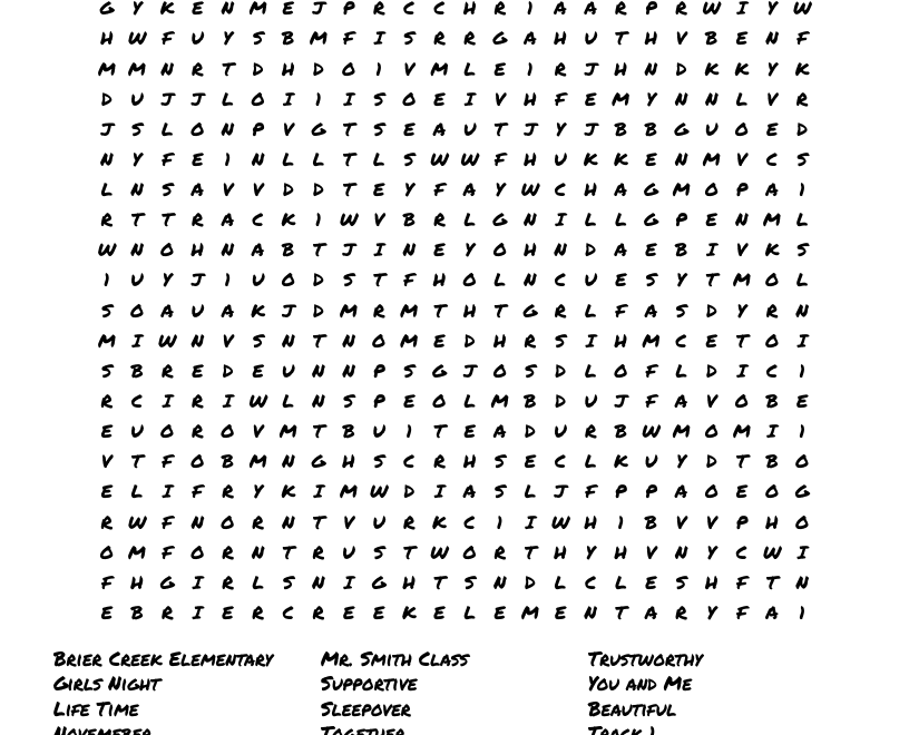 Best Friends Forever Word Search WordMint