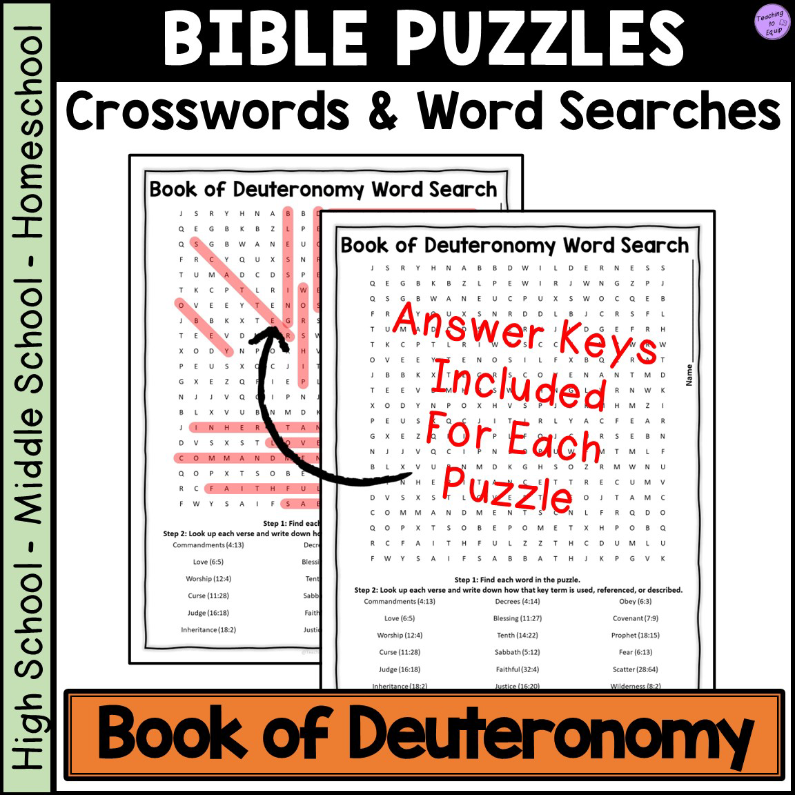 Bible Book Of Deuteronomy Crossword Word Search Puzzle Activities Classful Bible Book Of Deuteronomy Crossword Word Search Puzzle Activities Classful