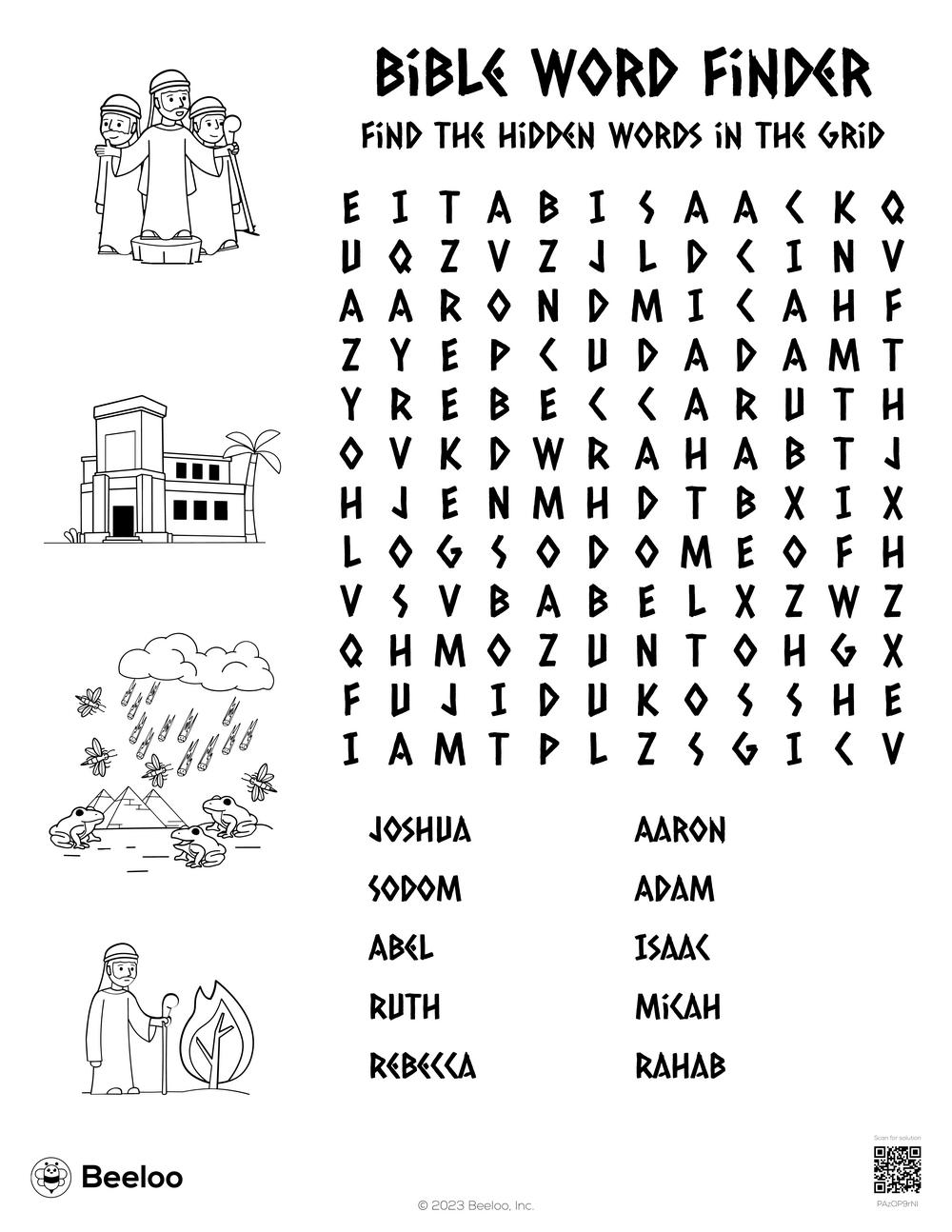 Bible Word Finder Beeloo Printable Crafts And Activities For Kids