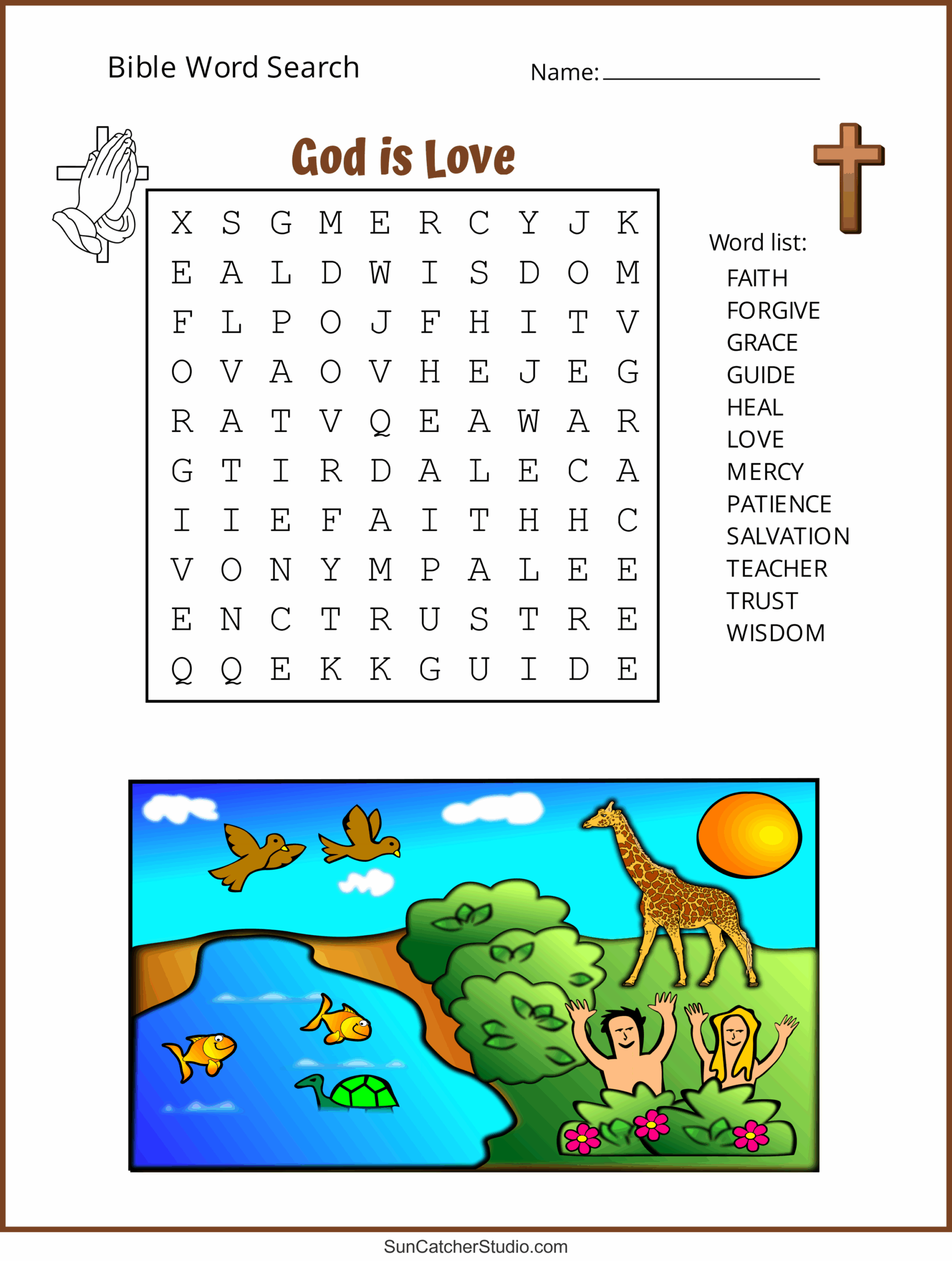 Bible Word Search Printable Difficult