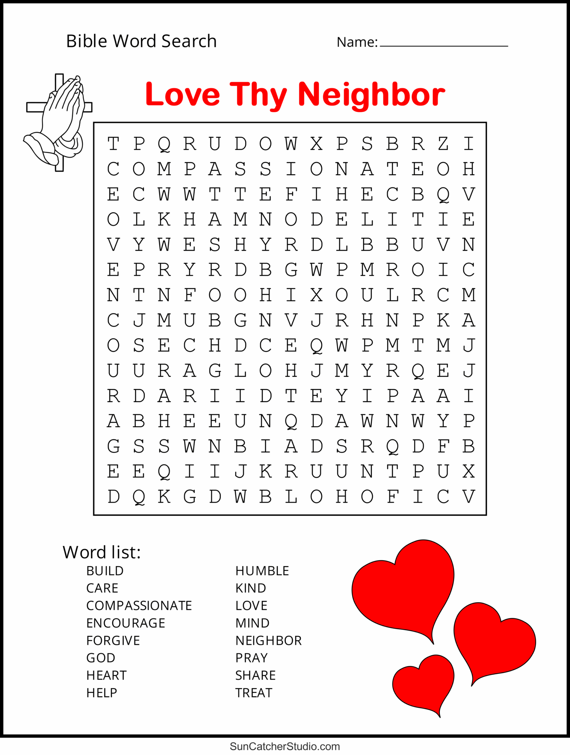 Bible Word Search Free Printable Christian Puzzles Free Printables Monograms Design Tools Patterns DIY Projects