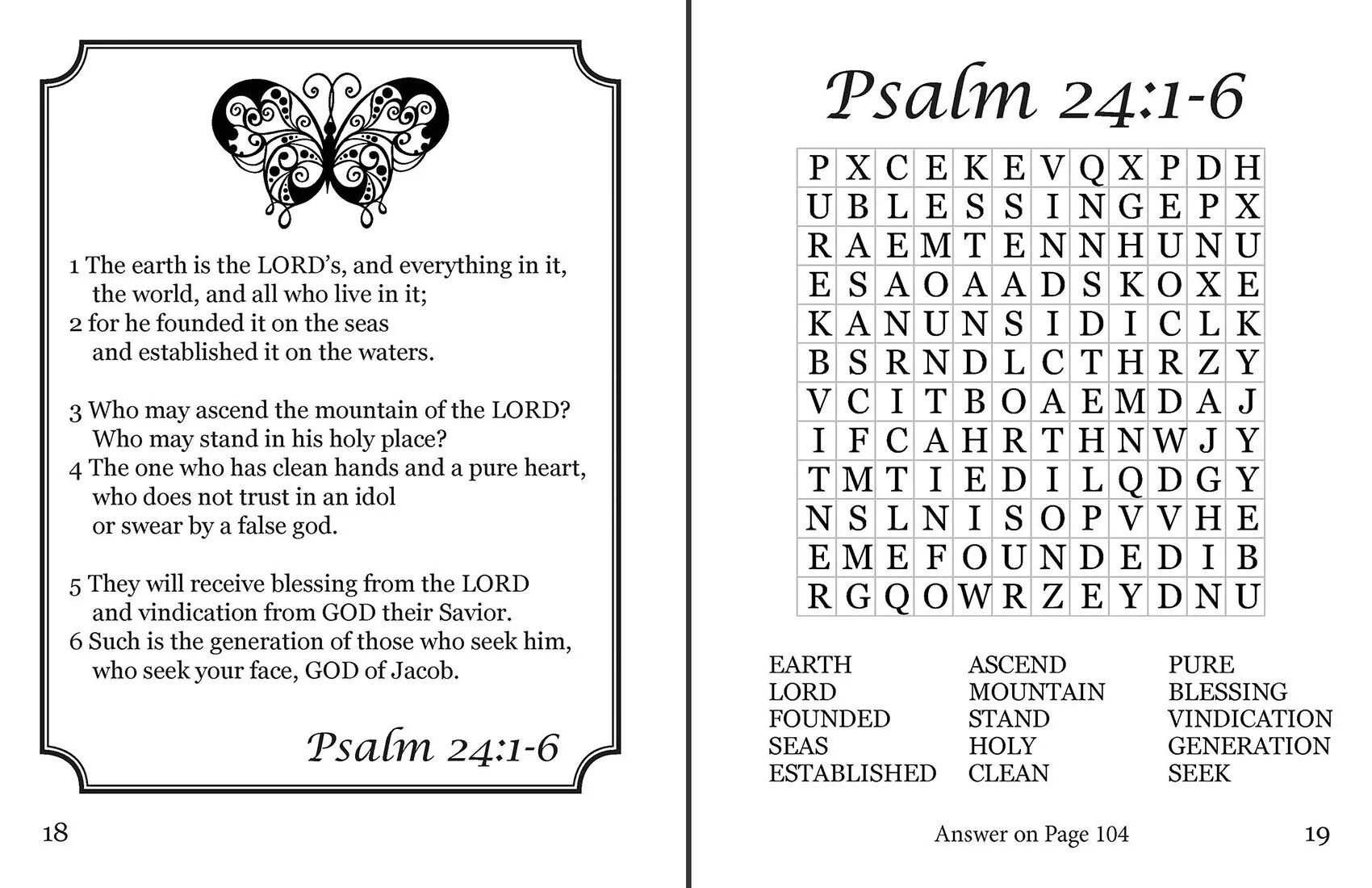 Christian Word Searches Printable