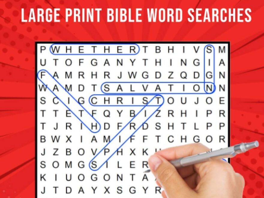 Bible Word Search Puzzle Book For Adults 90 Large Print Christian Word Find Puzzles Publishing Puzzle King 9798696875415 Amazon Books