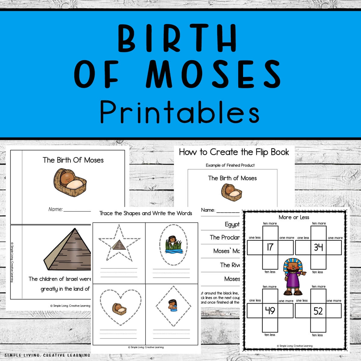 Birth Of Moses Printables Simple Living Creative Learning