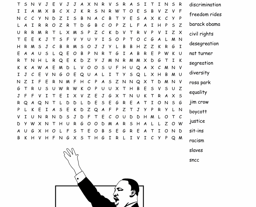 Black History Month Word Search WordMint