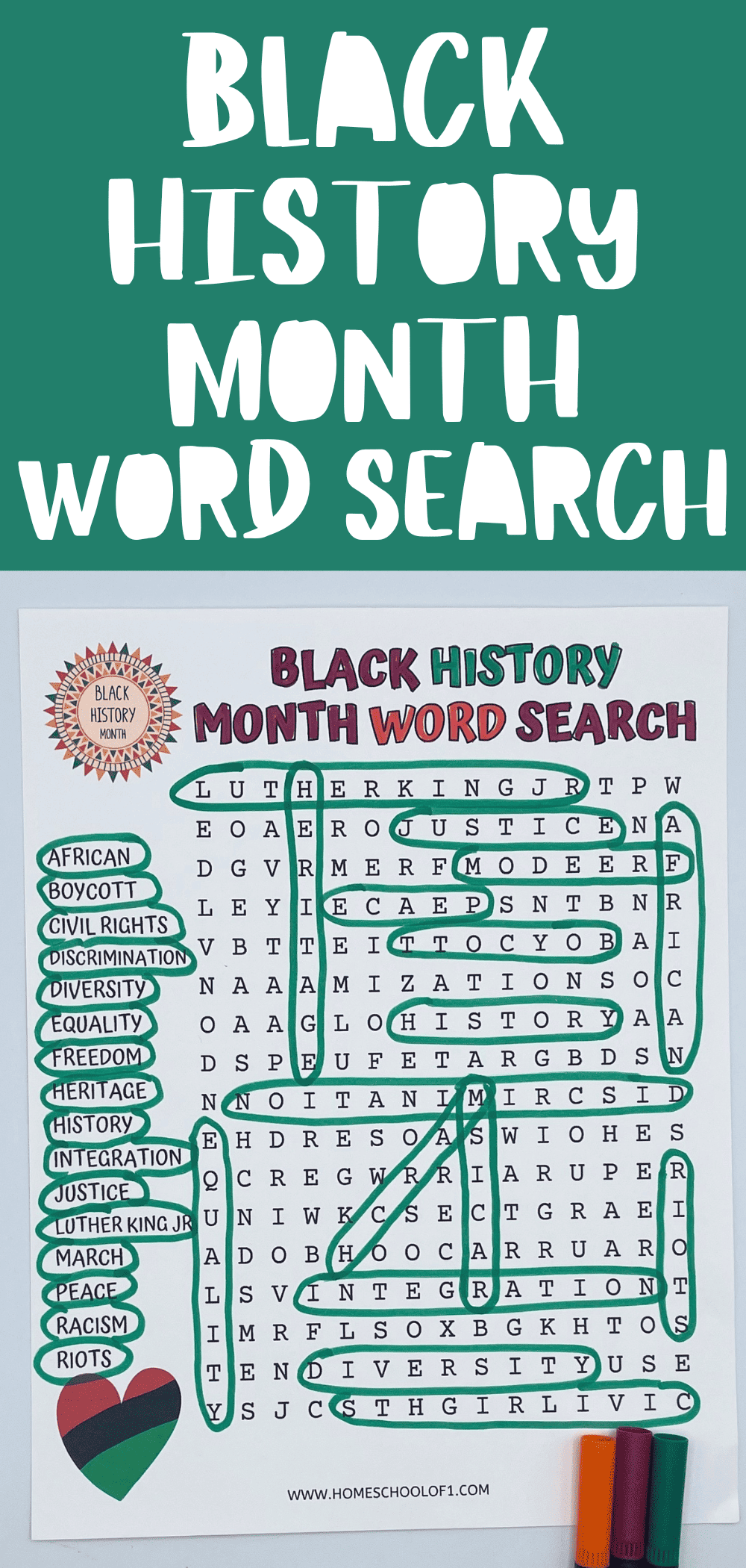 Free Word Search Civil Rights Printable