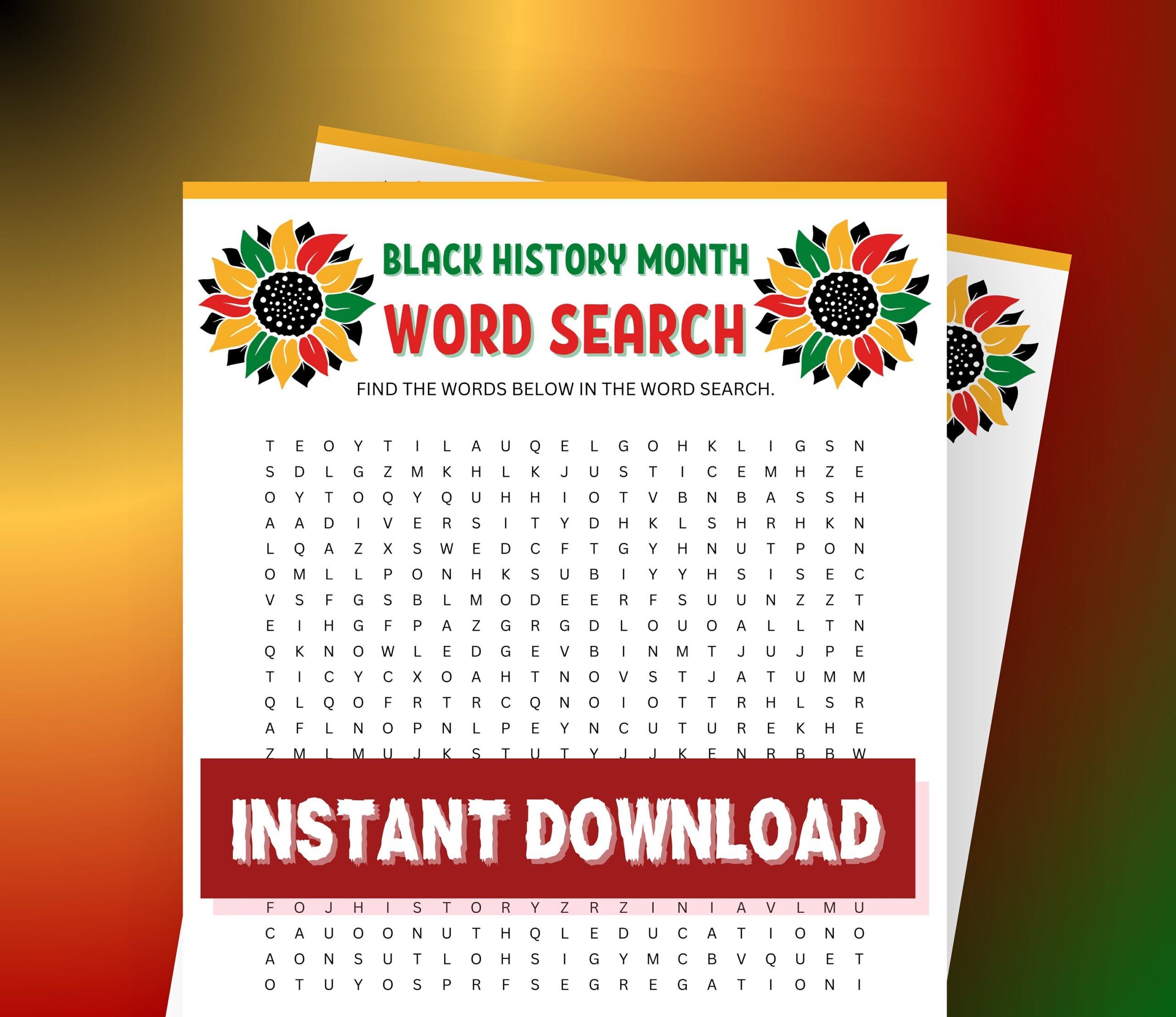 History Word Searches Printable