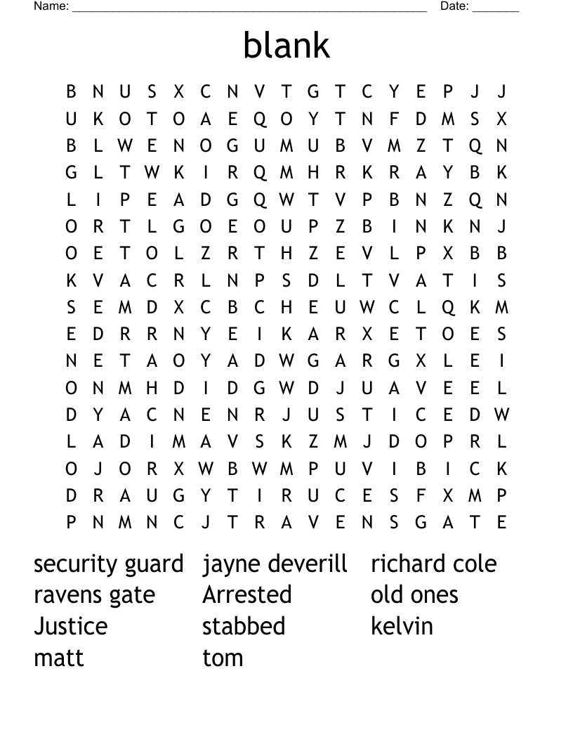 Blank Word Search WordMint Blank Word Search WordMint